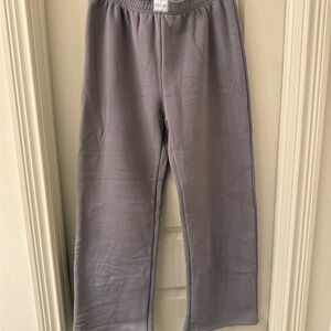 PARKE fleece tonal sweatpants in stone size large with original packaging